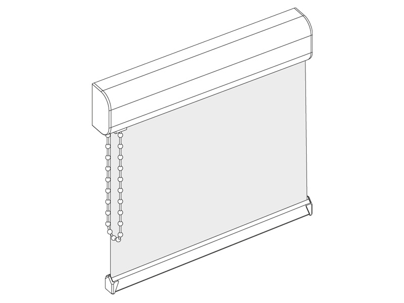 Seitenzugrollo Mini-Kassette
